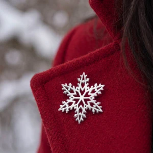 Sterling Silver 2026 Morning Frost Snowflake Pin