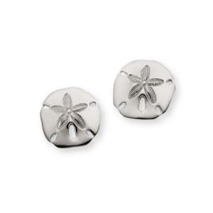 Fantastic Sterling Silver Sand Dollar Earrings