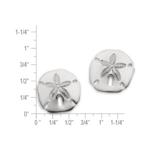 Sterling Silver Sand Dollar Earrings