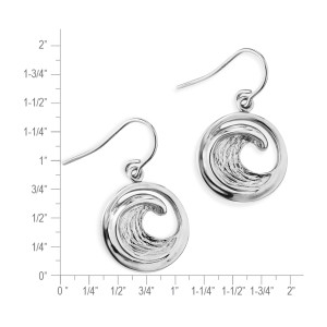 Sterling Silver Small Perfect Wave Earrings