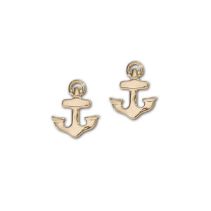 14kt Petite Anchor Earrings Symbolize Hop & strength