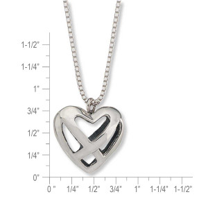 Sterling Silver Celtic Heart Pendant