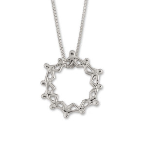 Sterling Silver Hand In Hand Pendant