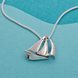 Sterling Silver Downwind Sailboat Pendant