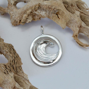 Sterling Silver Perfect Wave Pendant