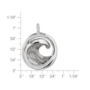 Sterling Silver Perfect Wave Pendant