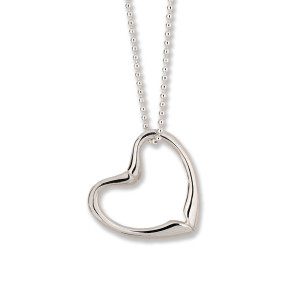 Sterling Silver Double Sided Joan's Heart Pendant