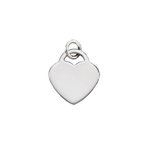 Sterling Silver Classic Padlock Heart Pendant