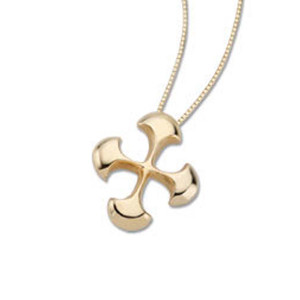 1970 's 14kt Celtic Cross Pendant