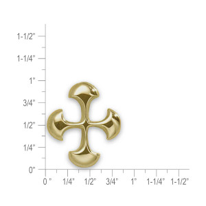 14K Gold Celtic Cross Pendant