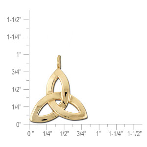 14K Gold Celtic Knot Pendant
