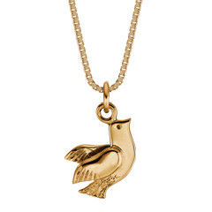 14kt Dove Pendant represent Nature's Messenger