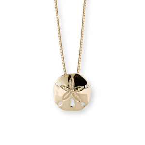 14kt Gold Sand Dollar Pendant