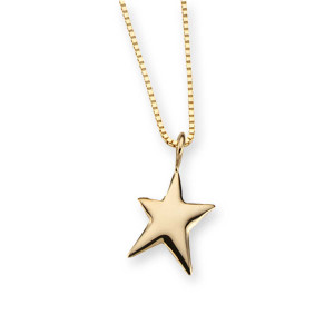 Simple & elegant 14kt Gold Shining Star Pendant