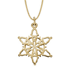 14kt Gold 2014 Snowflake Pendant