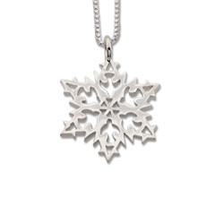 Sterling Silver 2007 Snowflake Peace Pendant