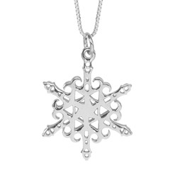 Sterling Silver 2012 Snowflake Lighthouse Pendant