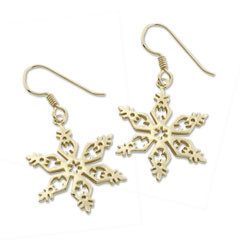 14kt 2006 Snowflake Earrings ymbolize Endurance