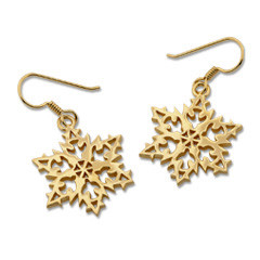 14kt 2007 Snowflake Earrings for universal Hope