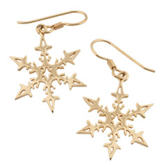 14kt 2008 Snowflake Earrings Reflects Maritime heritage