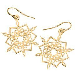 14kt 2016 Snowflake Earrings Including the ear wire.