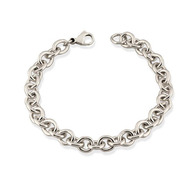 Sterling Silver Heavy Cable Chain Bracelet Sterling Silver Heavy Cable Chain Bracelet