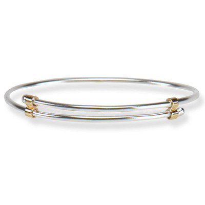 Sterling Silver & 14k Gold Newport Bracelet