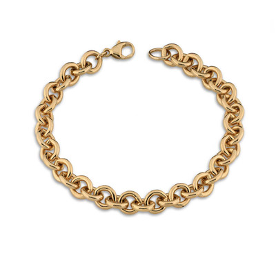 14K Gold Heavy Cable Chain Bracelet