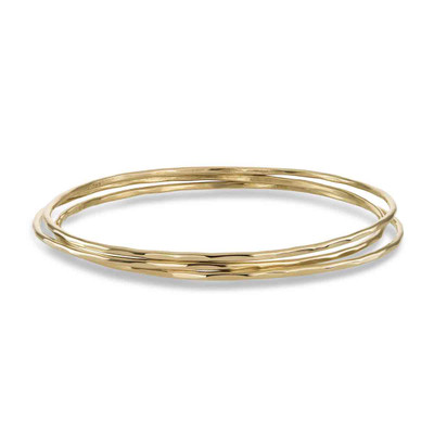 14K Gold Affection Bangles - Set of 3 14K Gold Affection Bangles - Set of 3