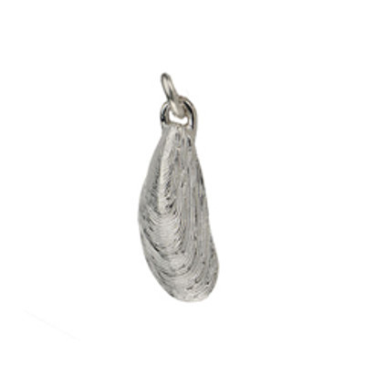 Sterling Silver Mussel Shell Charm