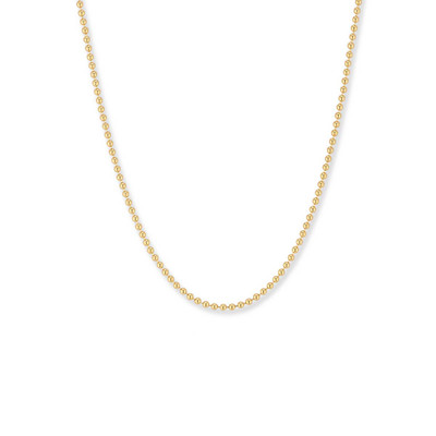 14kt GoldBead Chain with Spring Ring Closure, 1.5mm,