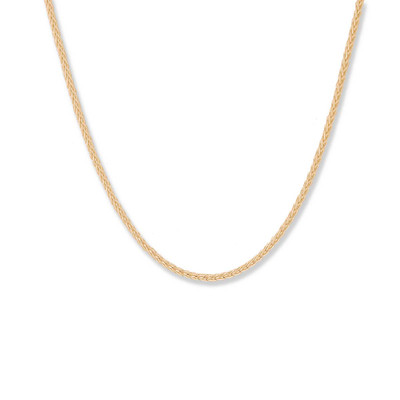 14kt Gold Lobster Claw Closure, 1.5 mm, Spiga Chain 14kt Gold Lobster Claw Closure, 1.5 mm, Spiga Chain