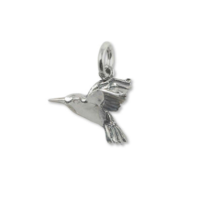 Sterling Silver Hummingbird Charm Sterling Silver Hummingbird Charm