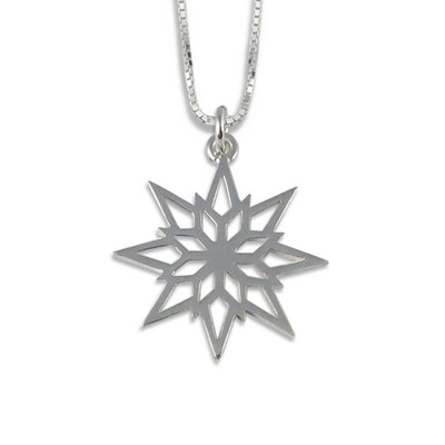 Sterling Silver 2018 Starlight Snowflake Pendant Sterling Silver 2018 Starlight Snowflake Pendant