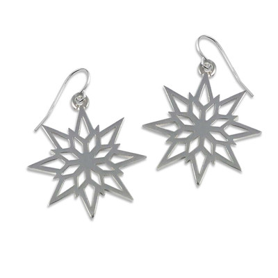Sterling Silver 2018 Starlight Snowflake Earrings Sterling Silver 2018 Starlight Snowflake Earrings