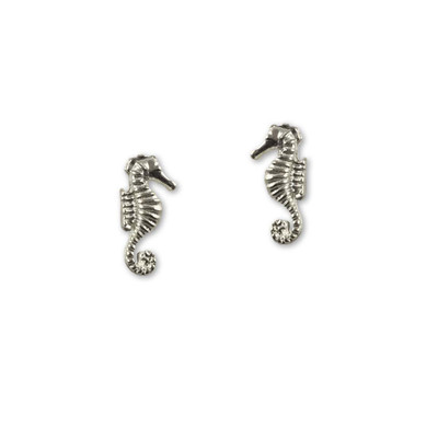 Sterling Silver Seahorse Post Earrings Sterling Silver Seahorse Post Earrings