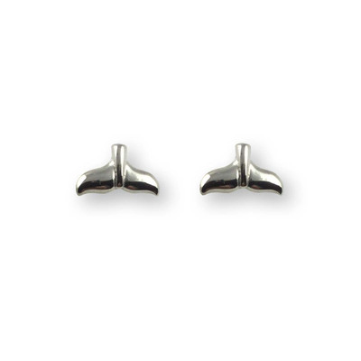 Sterling Silver Whale Tail Post Earrings Sterling Silver Whale Tail Post Earrings
