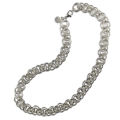 Sterling Silver Helm Chain Necklace