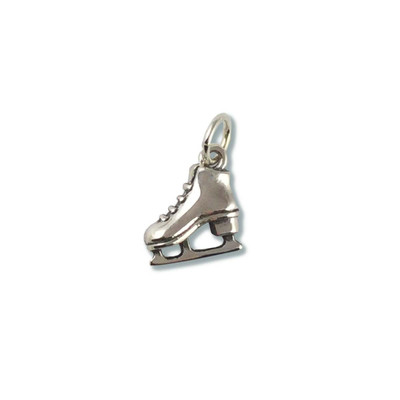 JHBreakell Sterling Silver Ice Skate Charm - Mini