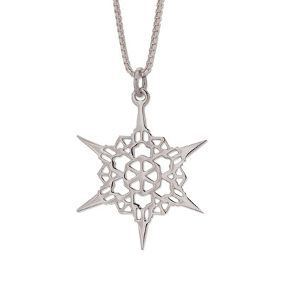 Sterling Silver 2011 Steeple Snowflake Pendant Sterling Silver 2011 Steeple Snowflake Pendant