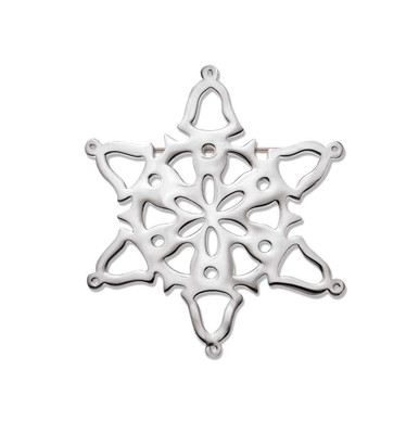 JHBreakell Sterling Silver 2014 Bells Snowflake Pin JHBreakell Sterling Silver 2014 Bells Snowflake Pin