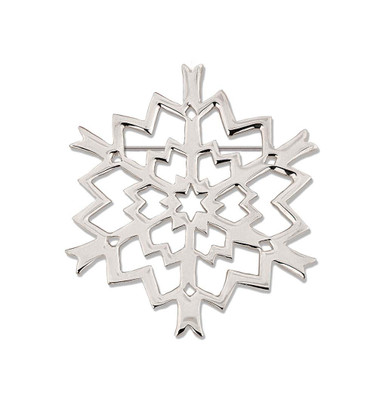 JHBreakell Sterling Silver 1999 Millennium Snowflake Pin JHBreakell Sterling Silver 1999 Millennium Snowflake Pin