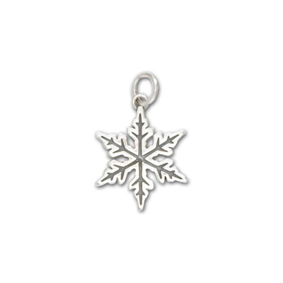JHBreakell Sterling Silver Mini Snowflake Charm JHBreakell Sterling Silver Mini Snowflake Charm