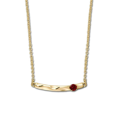 JHBreakell 14K Gold Serenity Garnet Necklace JHBreakell 14K Gold Serenity Garnet Necklace