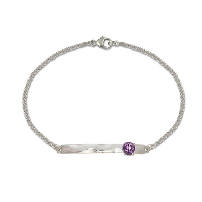 Sterling Silver Serenity Amethyst Bracelet