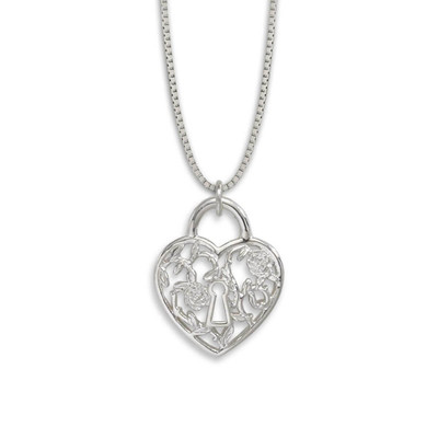 Shop 14k Heart Key Pendant at Best Jewelry Store - J.H. Breakell and Co.