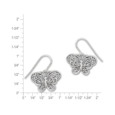 hildie & Jo 2pk Silver Metal Butterfly Earring Backs - Earring Findings - Beads & Jewelry Making