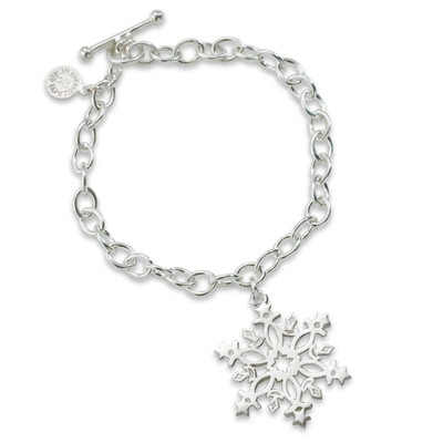 Shop Classic Collection Of Sterling Silver 2015 Snowflake Charm - J.H ...