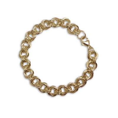 Shimmer Chain Bracelet in 14k Solid Gold | Jewellery by Monica Vinader