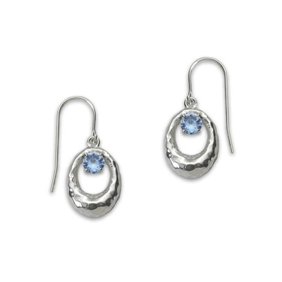 Sterling Silver Treasured Birthstone Earrings